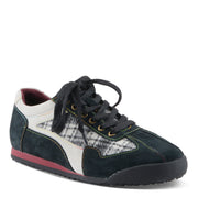L'Artiste Carpediem Sneaker Shoes in Black Multi Front Side View - Robin Boutique