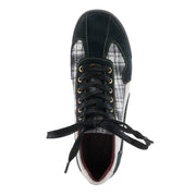 L'Artiste Carpediem Sneaker Shoes in Black Multi Top View - Robin Boutique