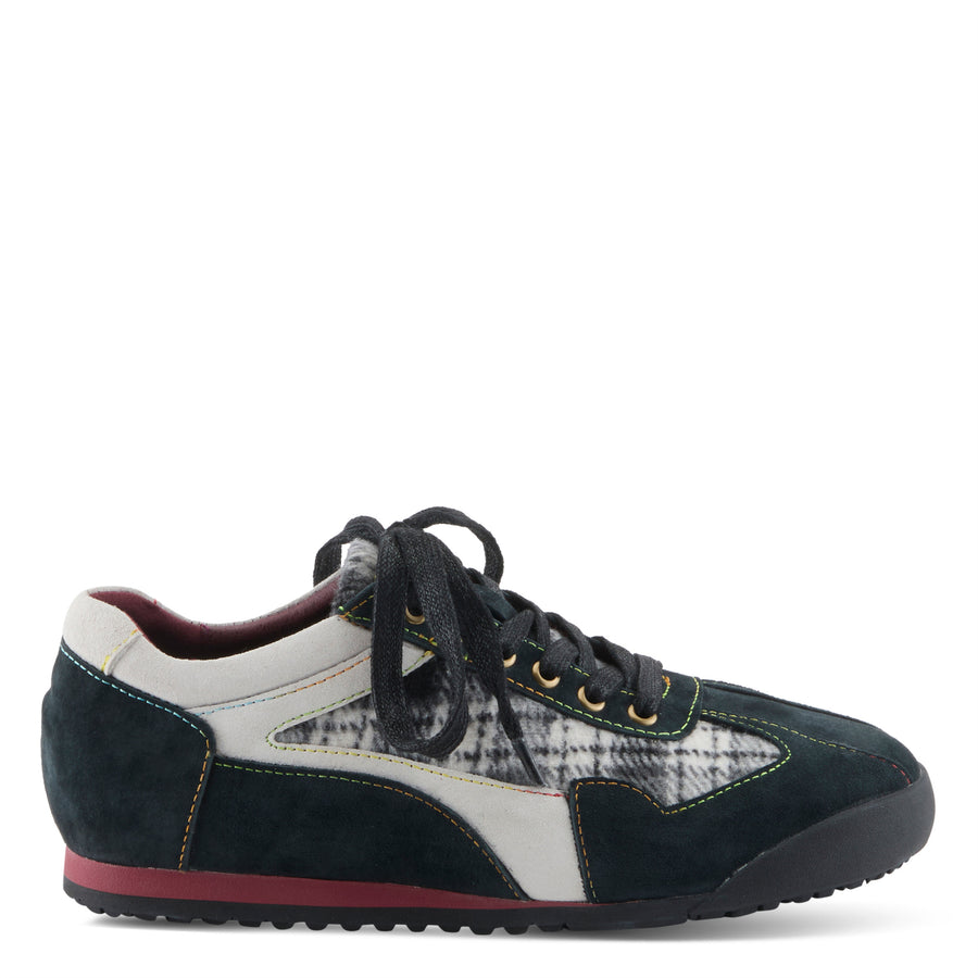 L'Artiste Carpediem Sneaker Shoe Black Multi Side View - Robin Boutique