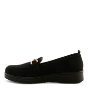 Flexus Cashmeran Shoes in black side view - Robin Boutique