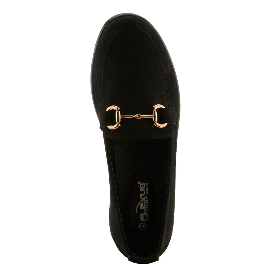 Flexus Cashmeran Shoes in black top view - Robin Boutique