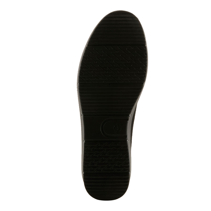 Flexus Cashmeran Shoes in black sole view - Robin Boutique
