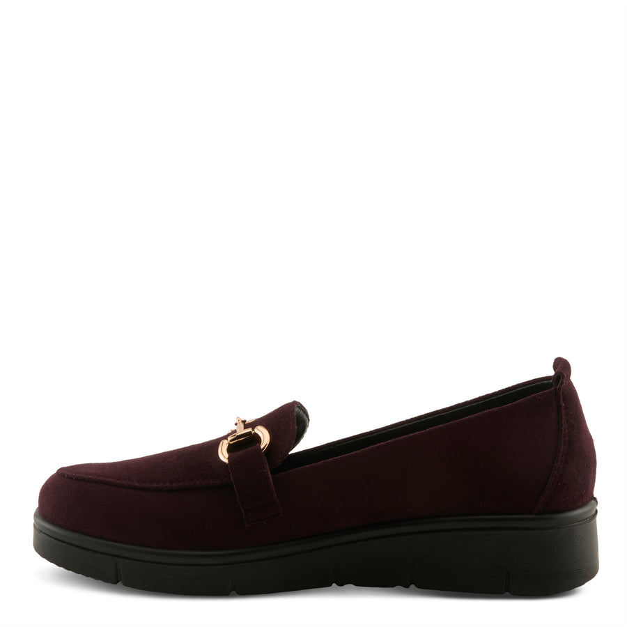 Flexus Cashmeran Shoes in bordeaux side view - Robin Boutique