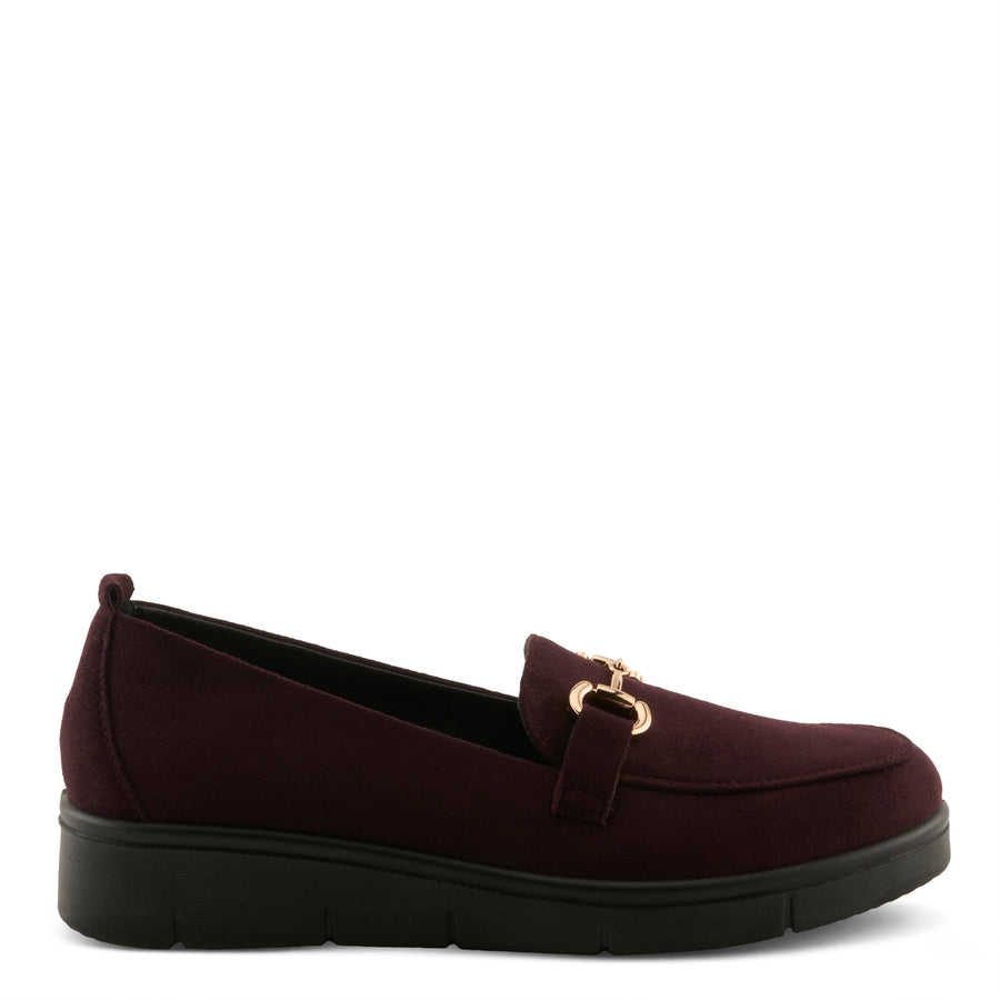 Flexus Cashmeran Shoes in bordeaux side view - Robin Boutique