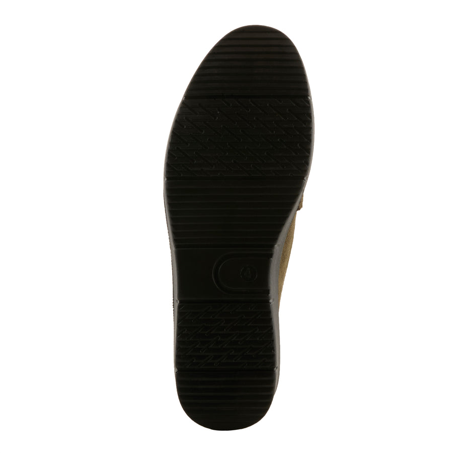 Flexus Cashmeran Shoes in olive sole view - Robin Boutique