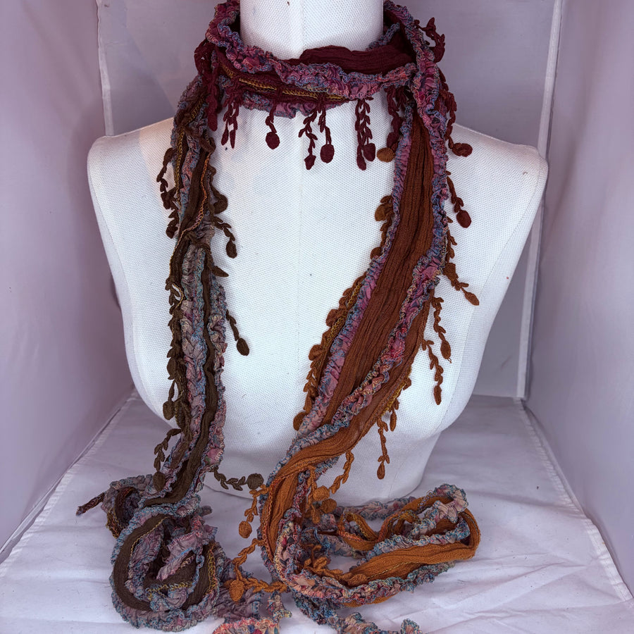 Boho Tassel Scarf Necklace