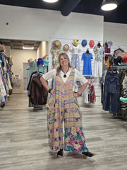 Duality Sari Harmony Wide Leg Jumpsuit #1030 by Kantha Bae