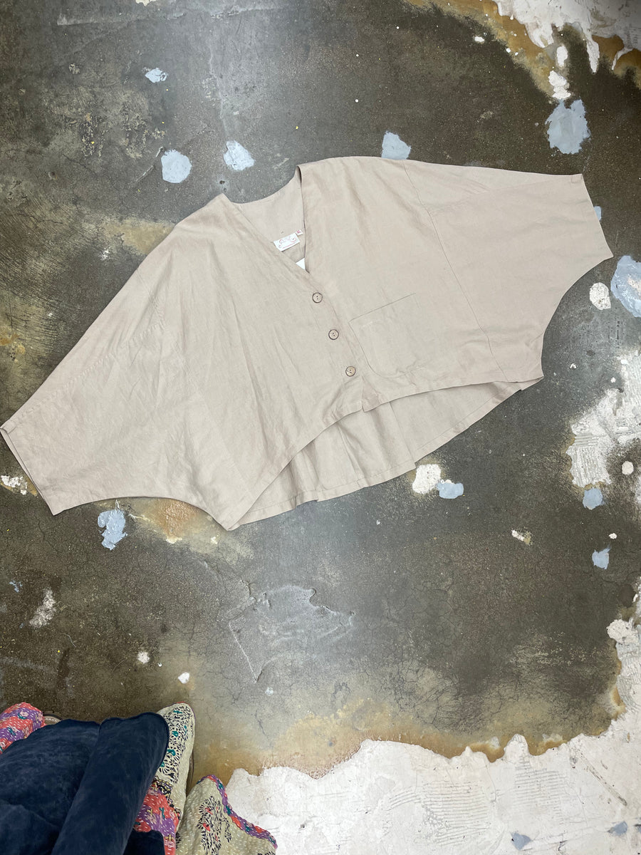 Flowy Button Top - Robin Boutique-Boutique 