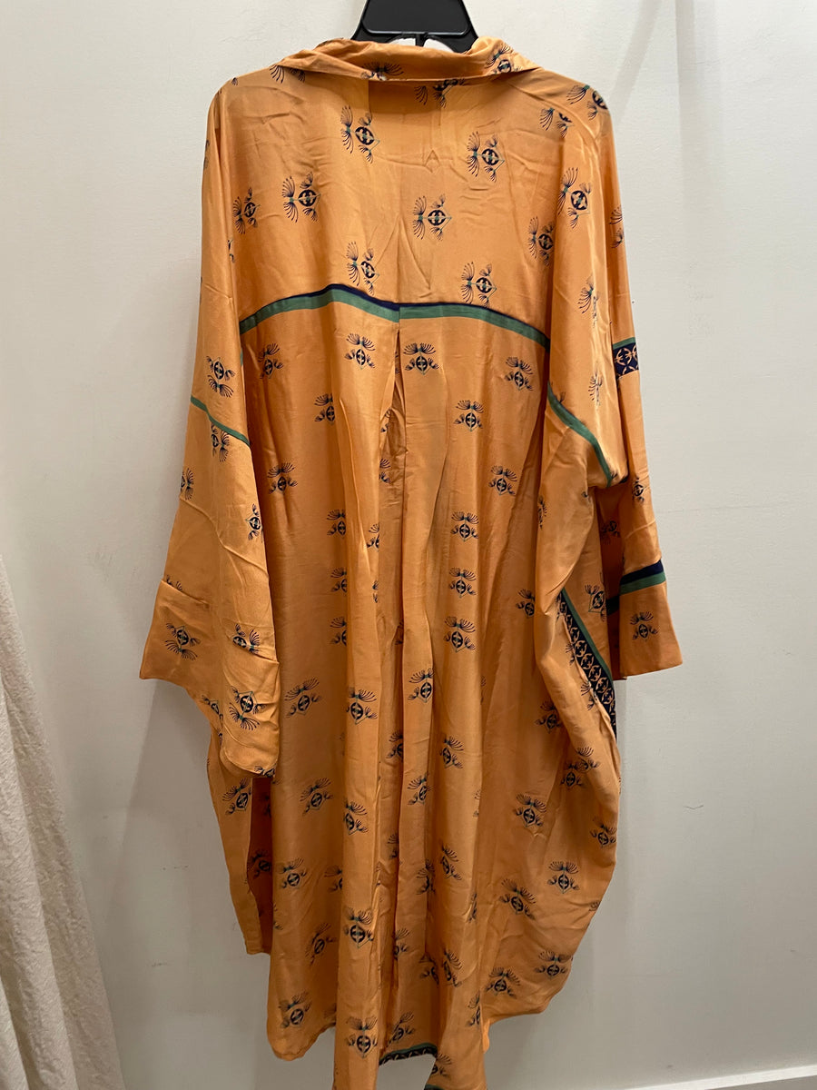 Crepe Sari Free To Be Longsleeve Maxi #277 by Kantha Bae
