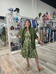 Pleated 2-Way Kimono Jacket by EllyNDale