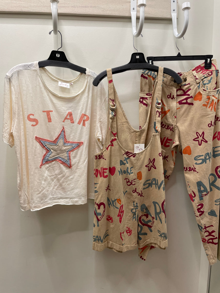 Cotton Charm Tee in Stary Boho Dream