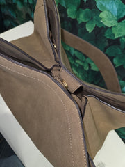 Joan & David Double Handle Faux Suede Tote Robin Boutique