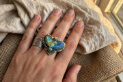 Waterbird in Flight Labradorite Adjustable Ring by Tara Gasparian