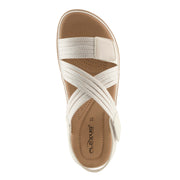 Flexus Crossbeam Adjustable Strap Sandals White Robin Boutique