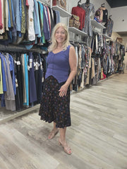 Carefree Skirt in Geranium Print by Effie's Heart 683-667 Robin Boutique