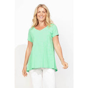 Escape by Habitat Pieced V-Neck Tunic Tee