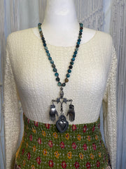 Celtic Heart and Hands Short Necklace