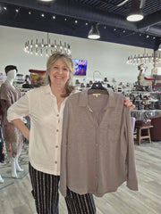 Modal Spandex Terry Shacket by Escape by Habitat 26895 Robin Boutique