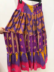 Pareo Kantha Monarch Maxi Skirt #160 by Kantha Bae