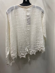 Linen Hem Detail Shrug by Paper Lace