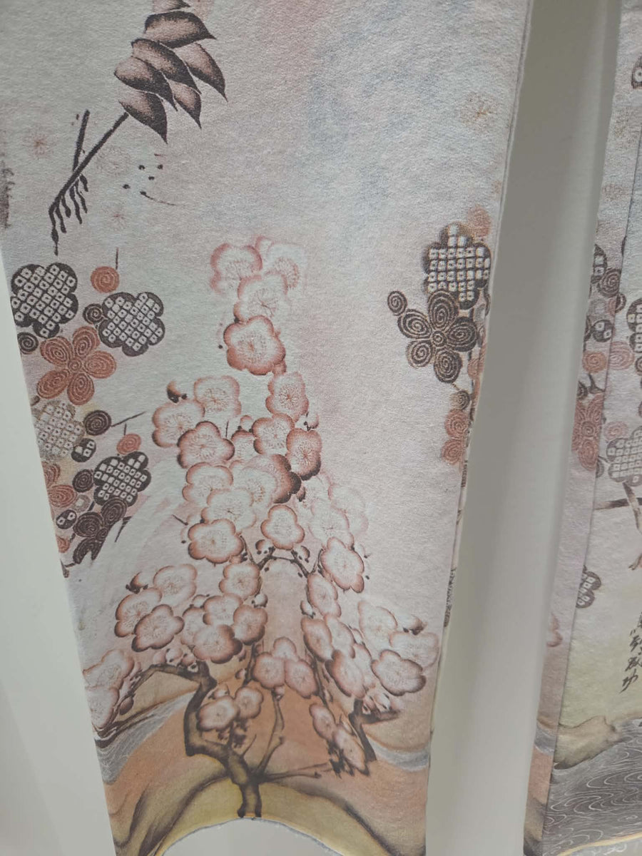 Zen Pant in Crane Print by Paparazzi Robin Boutique