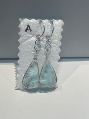 Larimar Tear Drop Earrings