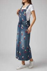 Sarah Overall Dress in Cherry on Top by Driftwood Jeans