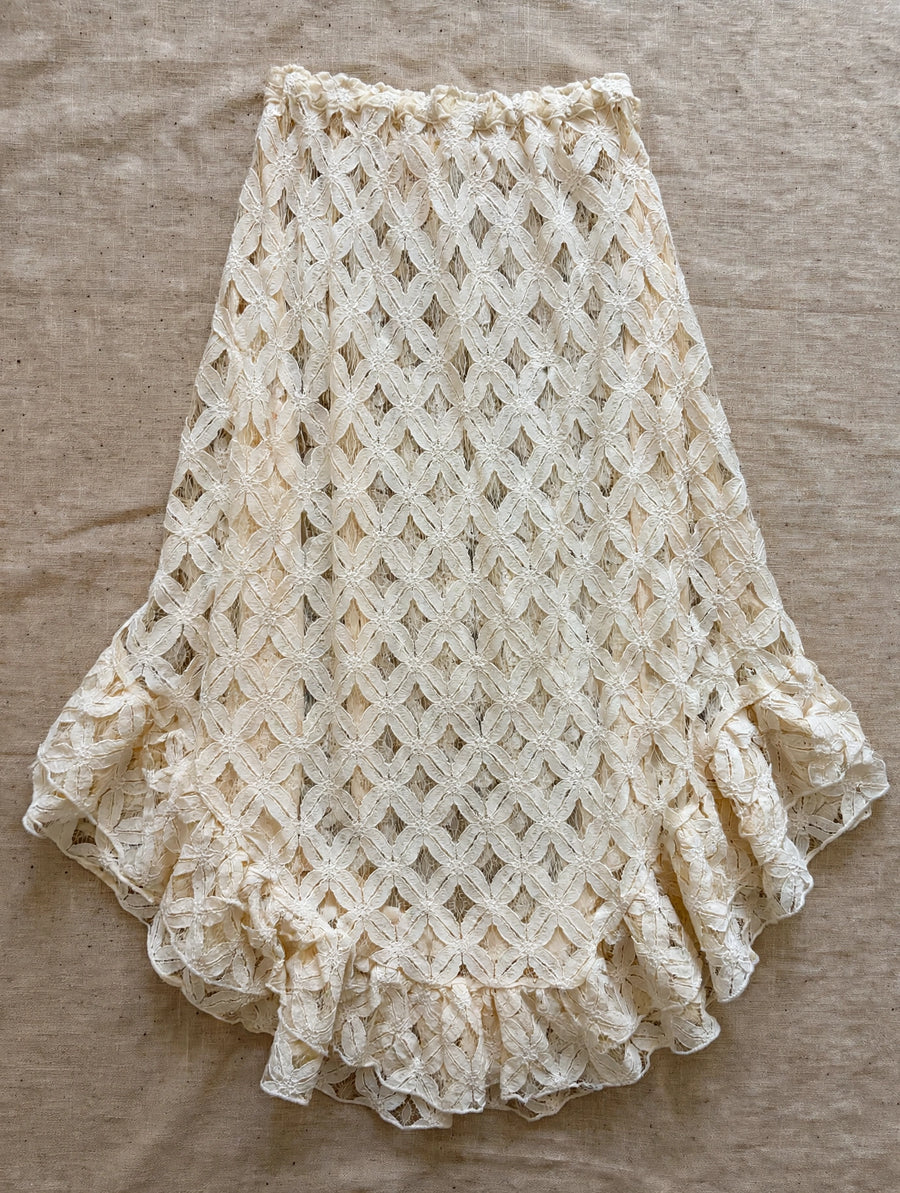 Wild Rose Crochet Skirt by Kantha Bae