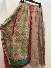 Pareo Kantha Butterfly Cargo Skirt #068 by Kantha Bae