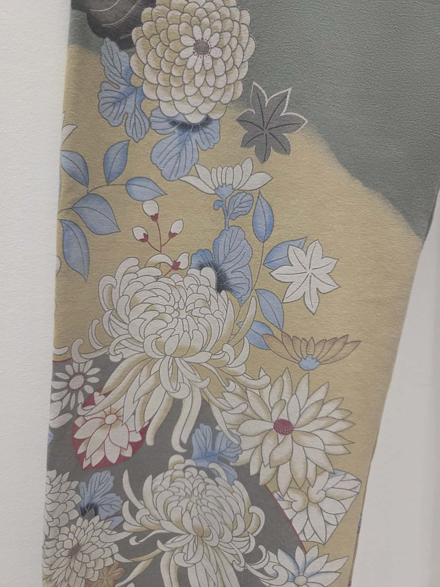 Zen Pant in Chrysanthemum Print by Paparazzi Robin Boutique