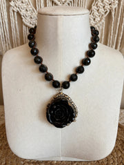Midnight Rose Necklace by Tara Gasparian