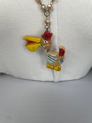 Retro Bobble Pelican Necklace by Gina