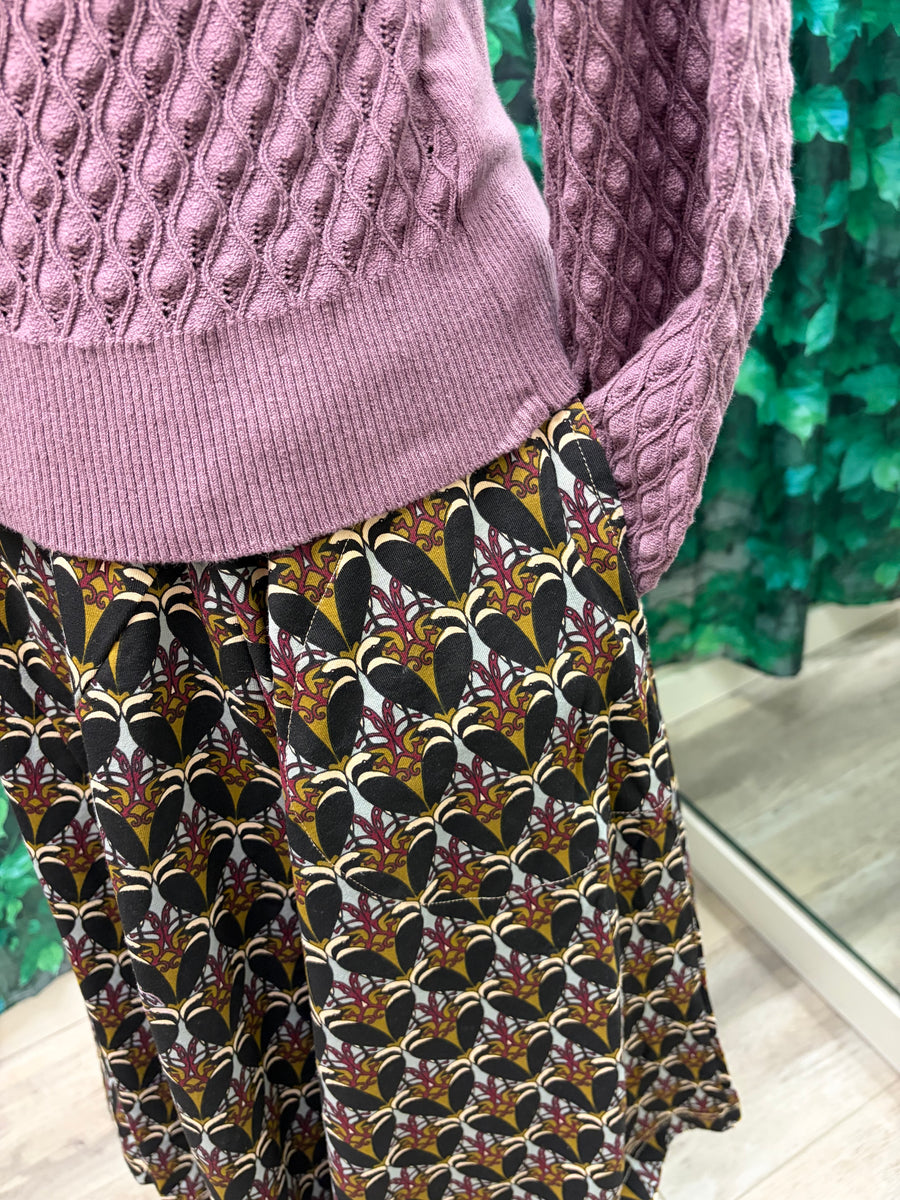 Tulip Skirt in Aviary Print by Effie's Heart
