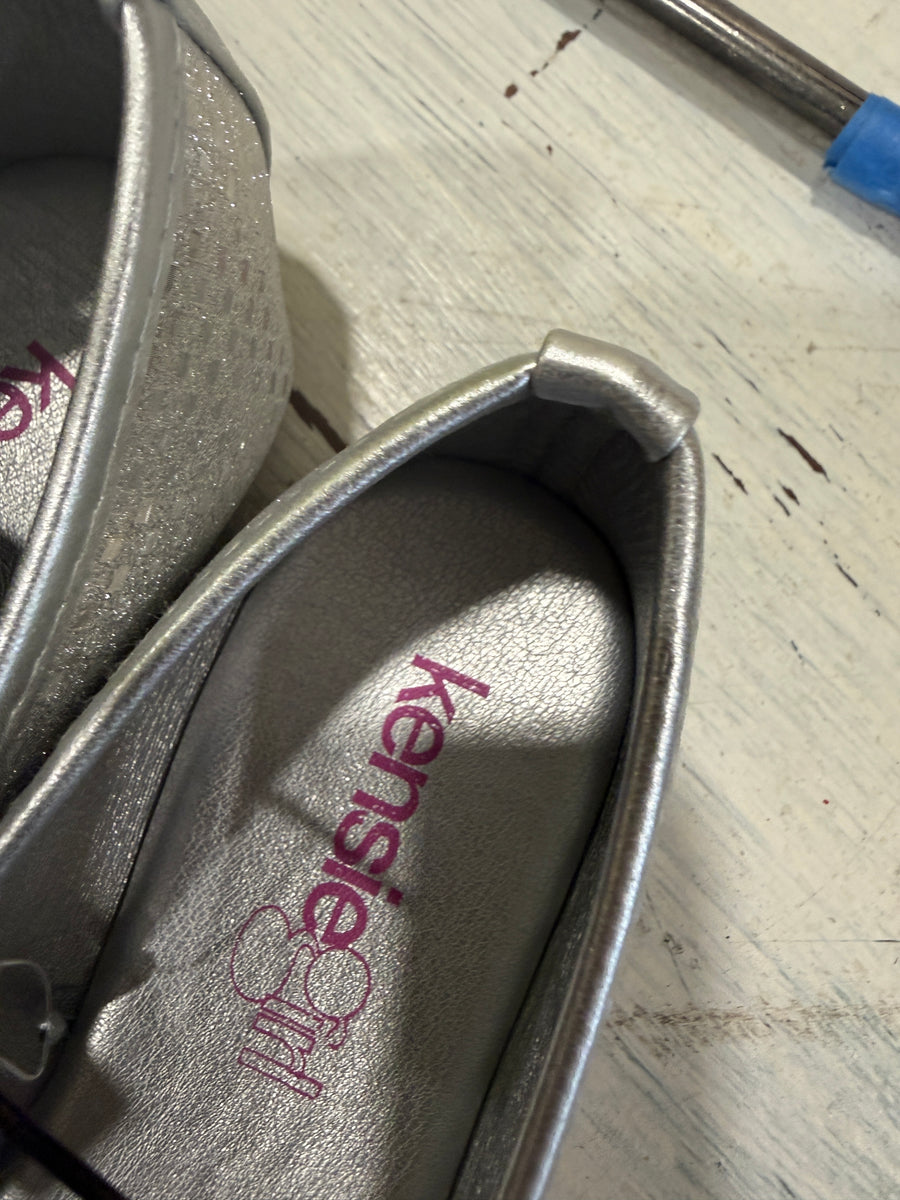 Kensie Girls Ballerina Shoes with Rhinestone Buckle