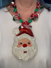 Sequin Santa Necklace by Lori Robin Boutique
