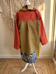 Fine Kantha Drifter Coat #138 by Kantha Bae