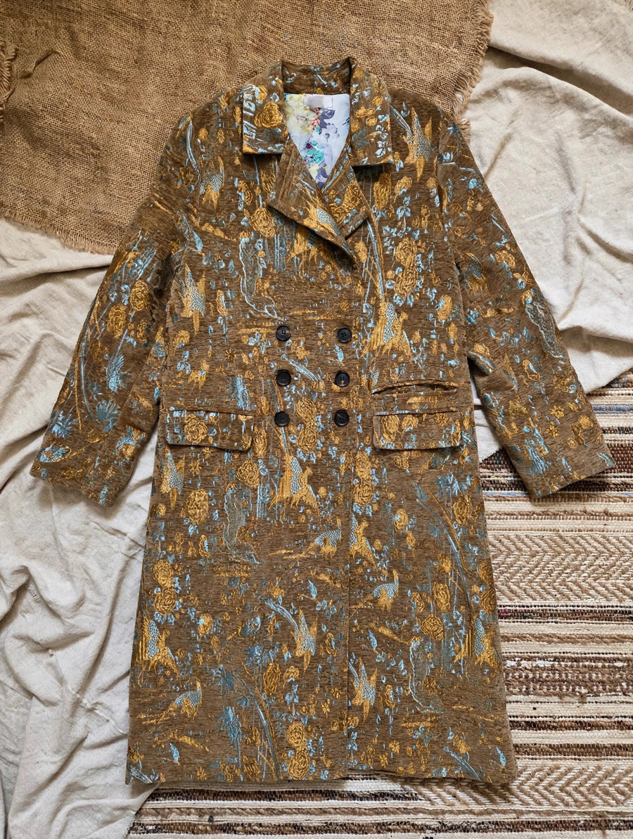 Jacquard Duster Coat by Adore