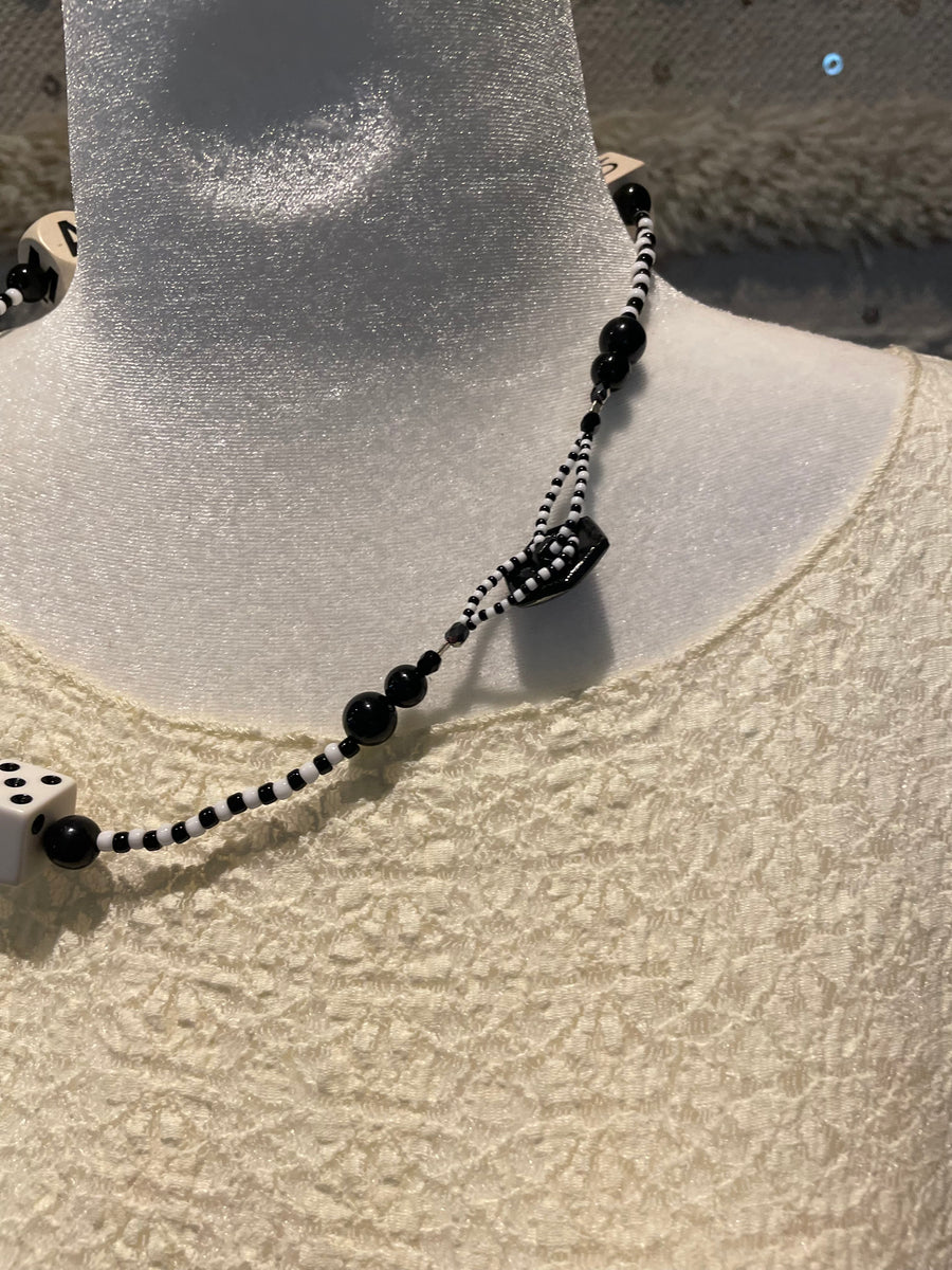 Lucky Roll Short Dice Necklace by Lori