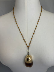 Vintage Ladybug Parfum Bottle Necklace by Gina