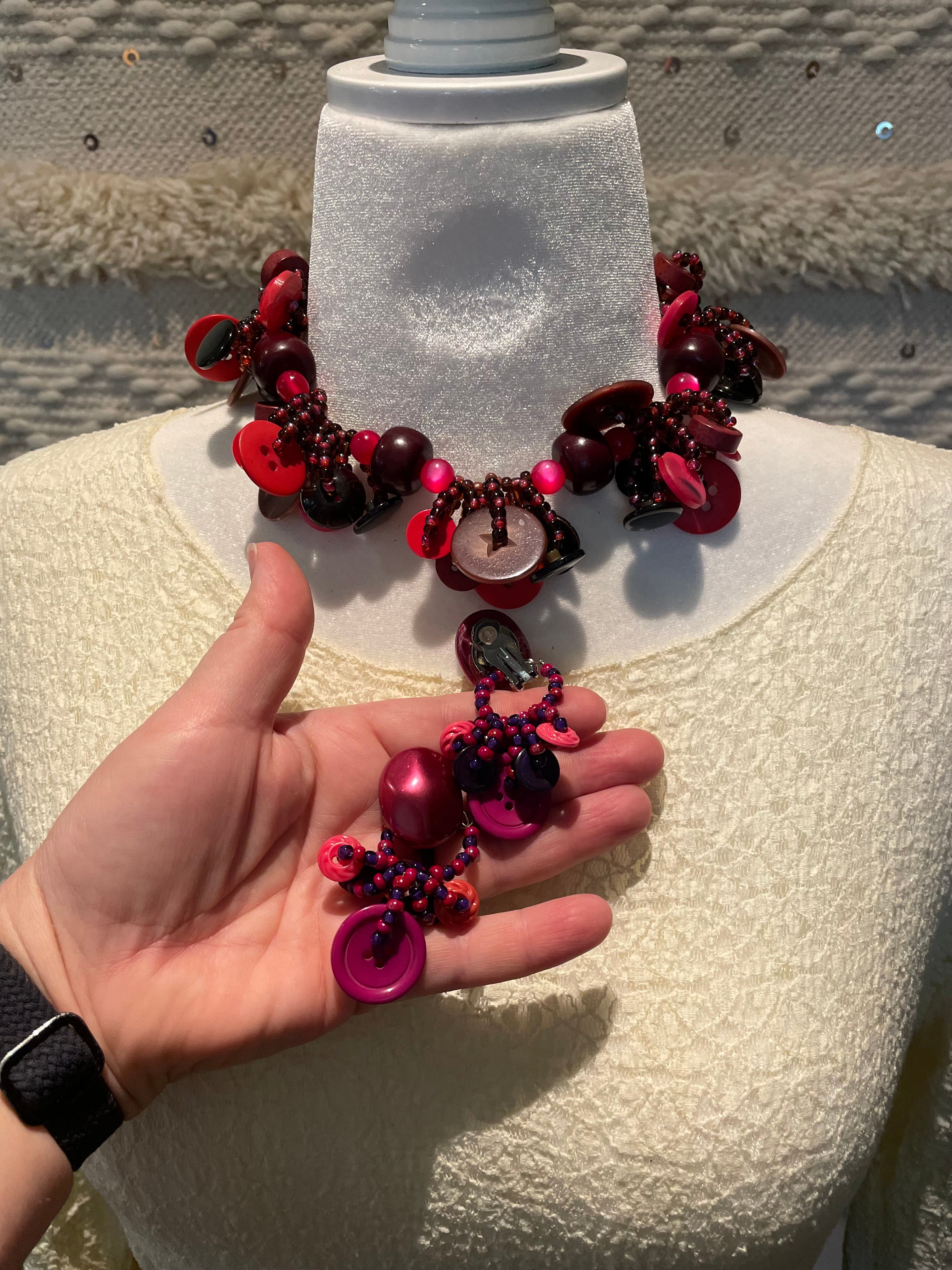 Button Necklace by The Vintage Jewel