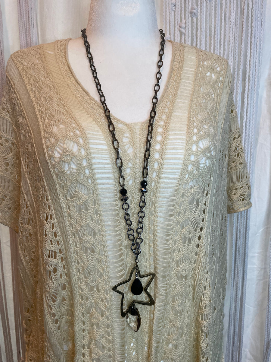 Mixed Chain Star Necklace