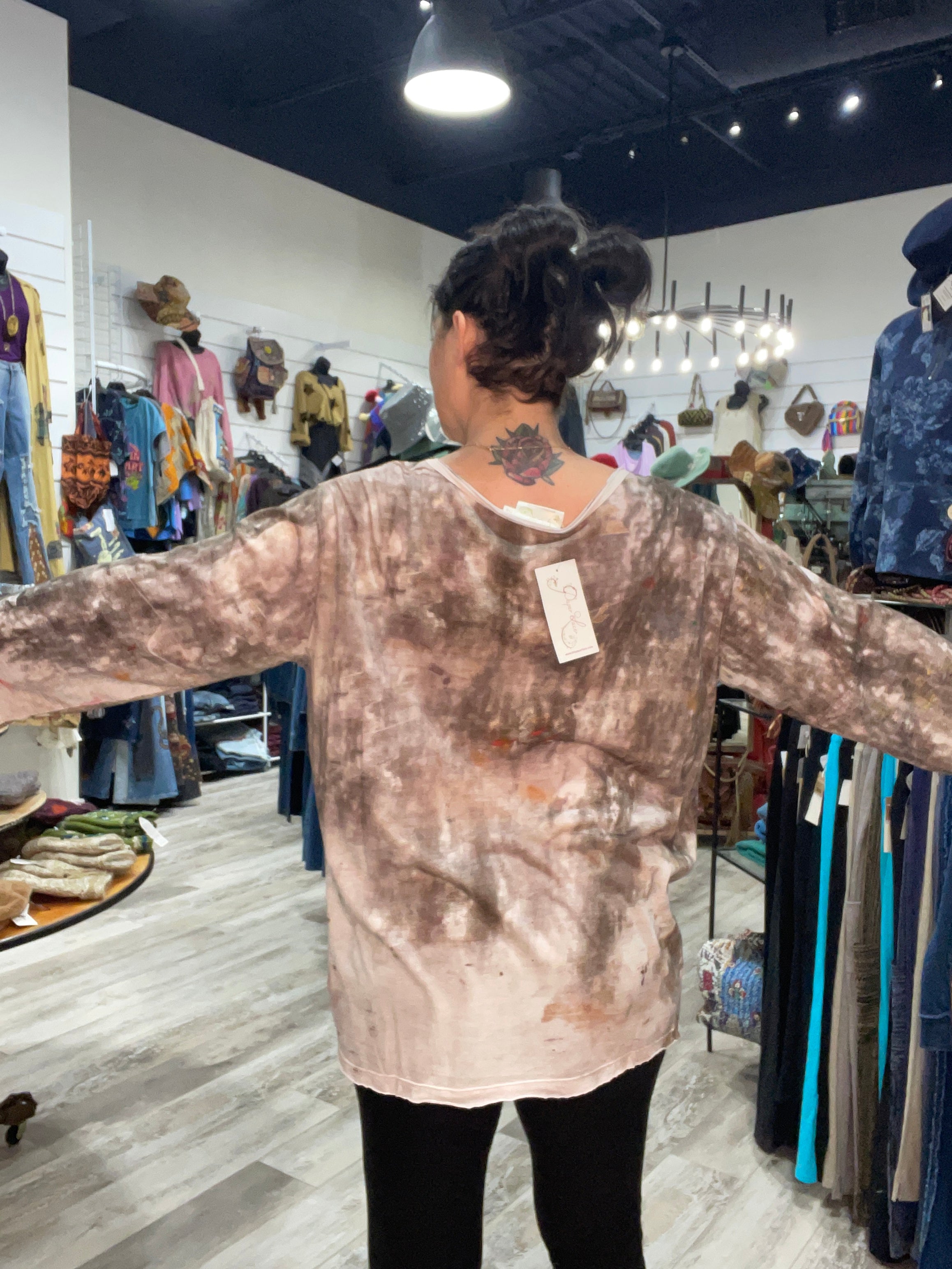 Driftwood Day Tee in Vintage Prairie Print by Paper Lace