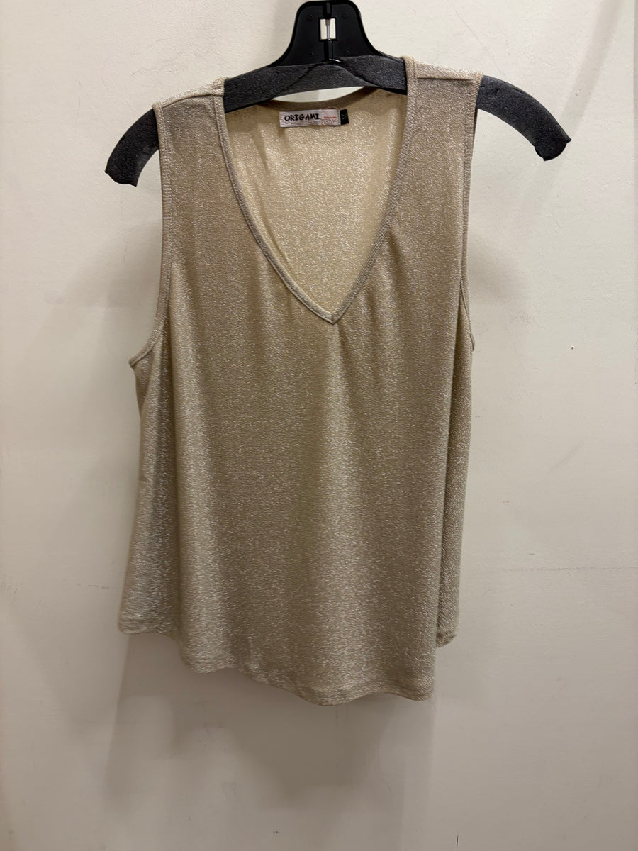 Sparkling Lurex Fabric Tank by Origami