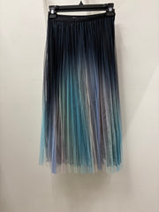 Iridescent Pleated Mesh Skirt by EllyNDale