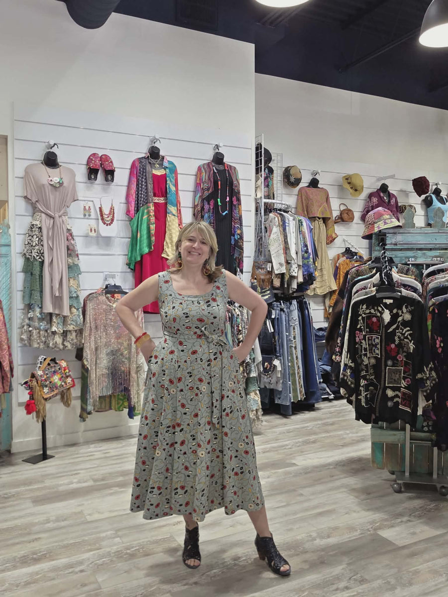Amalfi Dress in Fluerie Print by Effie's Heart 706-694 Robin Boutique