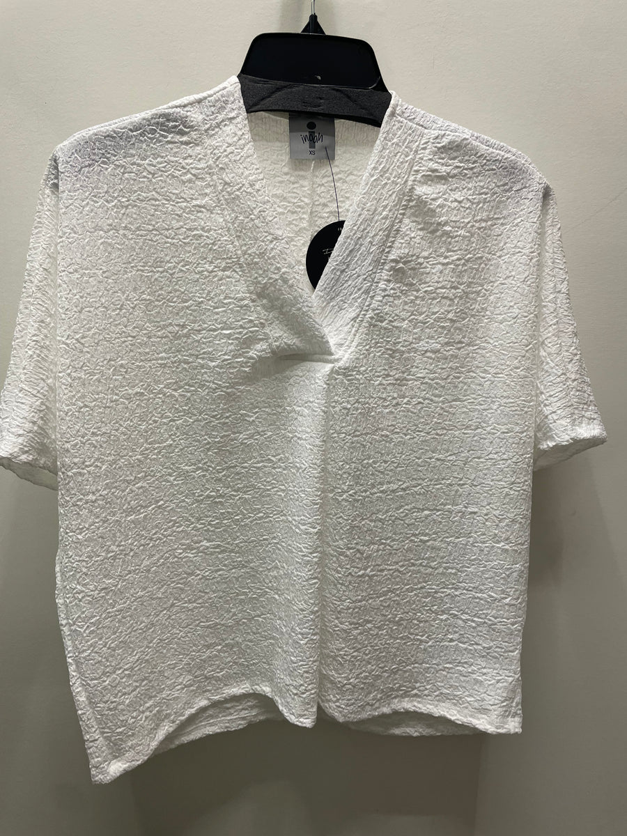 Waffle Knit Drop Shoulder Top by Inoah