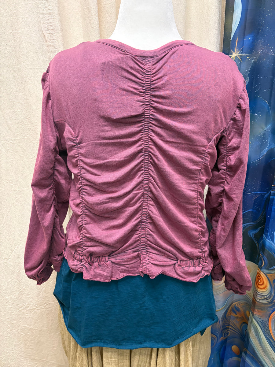 Ruched Romance Cardigan by The Paper Lace