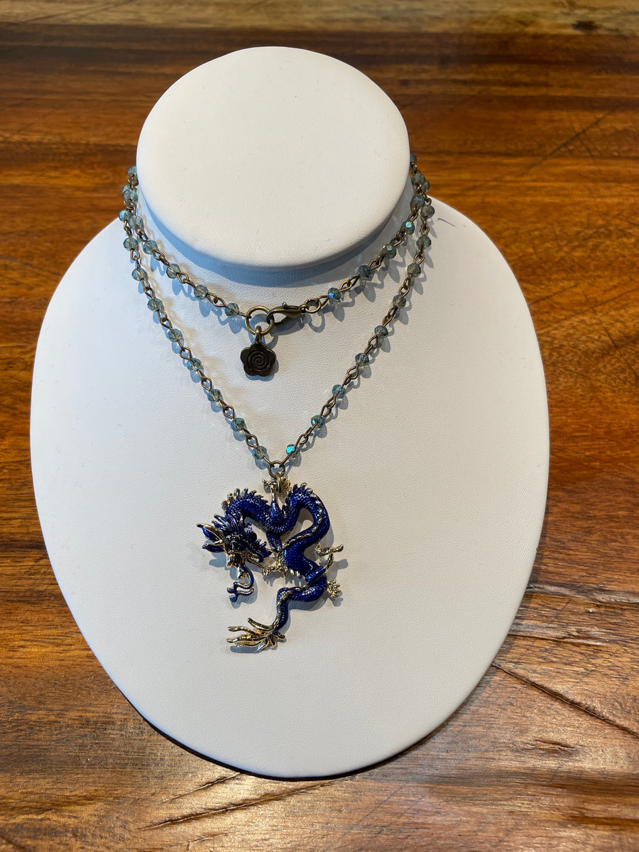 Serpent Dragon Necklace by Gina