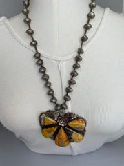 Bumble Bee Jasper Short Necklace
