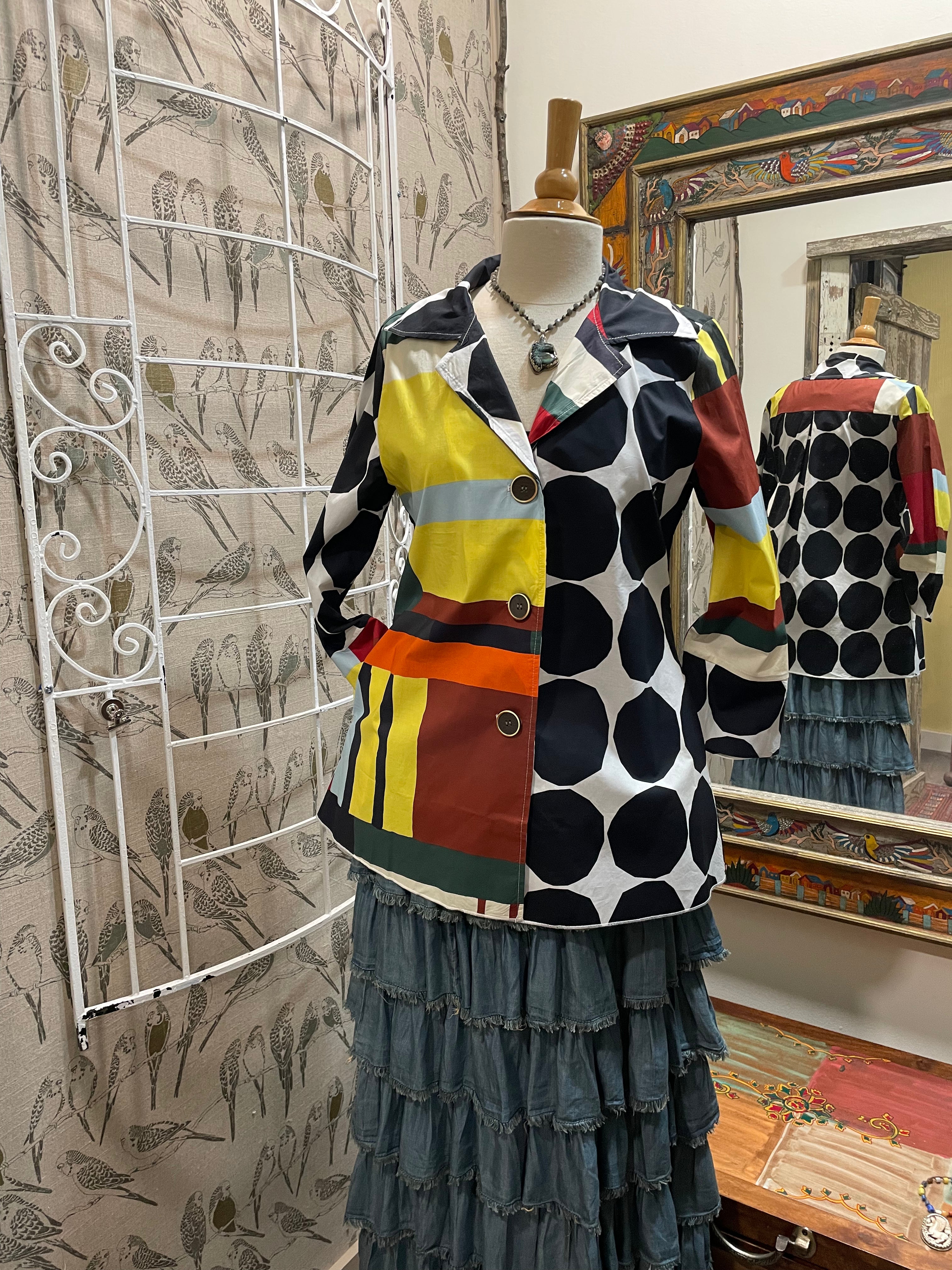 Mixed Media Blouse by Adore KK107